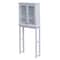 Alaterre Furniture Dorset Bath  Over the Toilet Space Saver Storage with Glass Doors Upper Cabinet ANVA7273WH - alternate 4